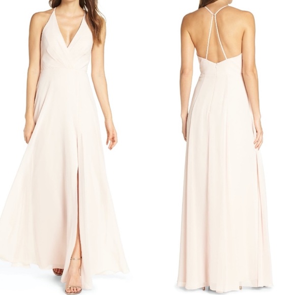 Jenny Yoo Dresses & Skirts - Jenny Yoo Bryce Surplice V-Neck Chiffon Dress 6